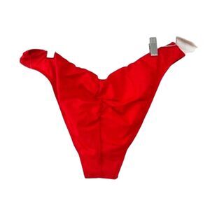 La Blanca Island Goddess Bikini Bottom NEW NWT Size 16 $56 Cherry Ruched Back